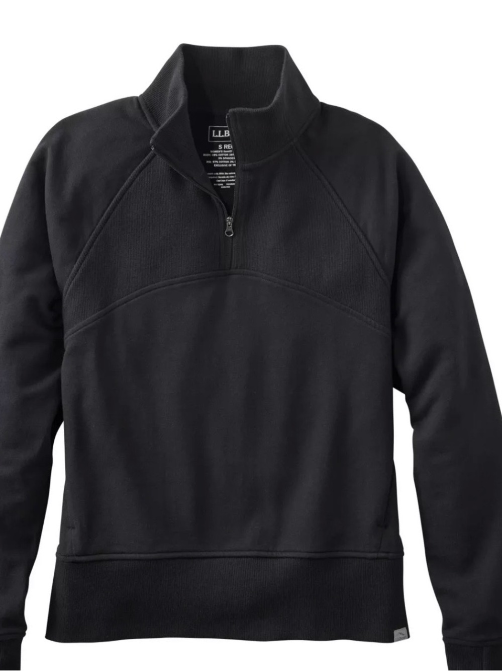 L.L. Bean Women’s Cozy Black Full-Zip Sweater